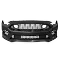 thumbnail image 1 of Ikon Motorsports Front Bumper Cover Compatible With 2018-2023 Ford Mustang, Unpainted 2021 Mach-1 Style PP Front Bumper Conversion Replacement Lip & LED Grille & Fog Light Cover, 1 of 7