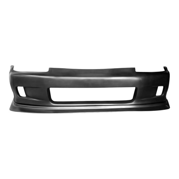 Ikon Motorsports Front Bumper Cover W/ Lip Compatible With 1992-1995 Honda Civic Hatchback & Coupe 2-Door Whitecrow WC Style PU Polyurethane Front Bumper Cover Conversion Replacement