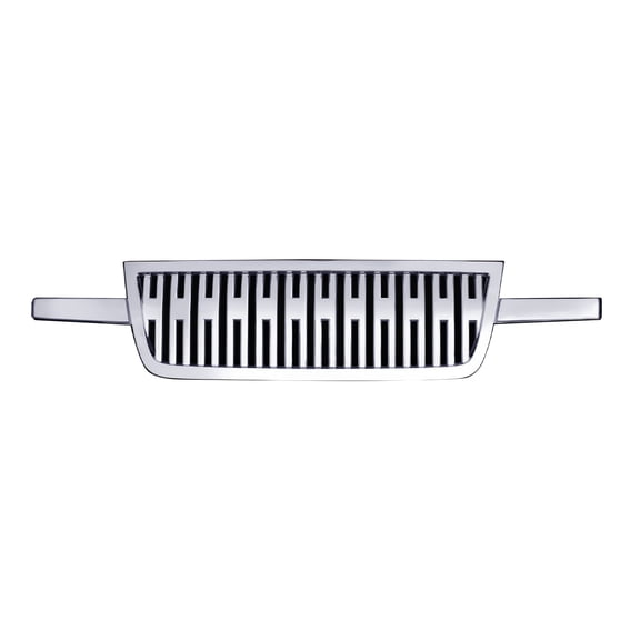 Ikon Motorsports Front Bumper Grille Compatible with 2006 Chevrolet Silverado 1500/1500 HD/2500/2500 HD/3500 Vertical Style Black ABS Replacement Front Bumper Grill Assembly 1PCS