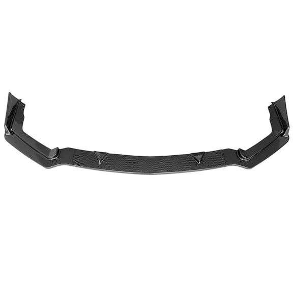 Ikon Motorsports Front Bumper Lip Compatible With 2014-2017 Infiniti Q50 Sport Models Carbon Fiber Print PP Polypropylene 3PCS Add-On Front Lip Spoiler Splitter