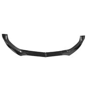 Ikon Motorsports Front Bumper Lip, Compatible with 2015-2018 Mercedes-Benz W205 C-Class DP Style Gloss Black PP Air Dam Chin Spoiler Protector Splitter 3PCS