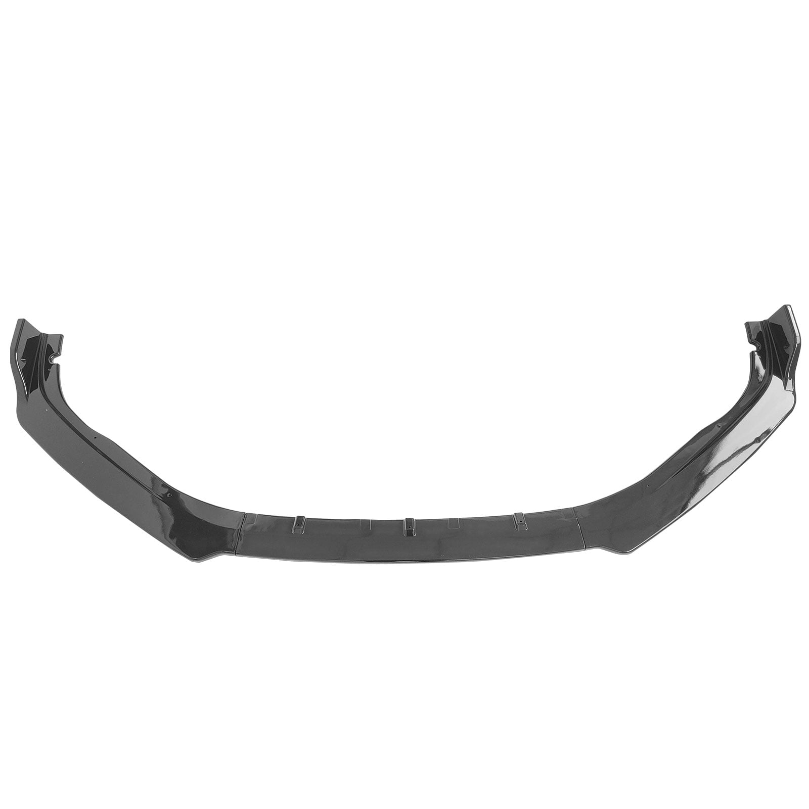 Ikon Motorsports Front Bumper Lip Compatible With 2018-2021 Honda Accord, Gloss Black PP Polypropylene IKON Style Front Lower Chin Lip Splitter Protector 3PCS
