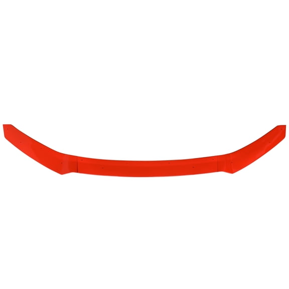 Ikon Motorsports Front Bumper Lip Compatible with 17-21 Honda Civic Hatchback & Si HFP Style Front Bumper Spoiler Red PP 3PCS