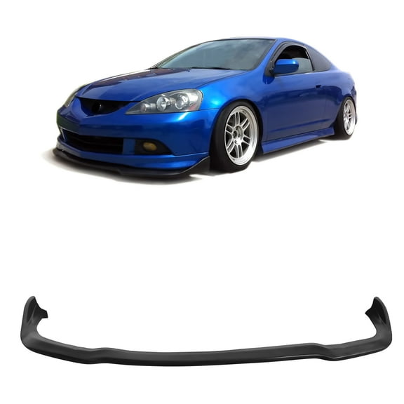 Ikon MotorsportsFront Bumper Lip Compatible with2002-2006 Acura RSX CS Style Unpainted Black PU Air Dam Chin Spoiler Protector Splitter