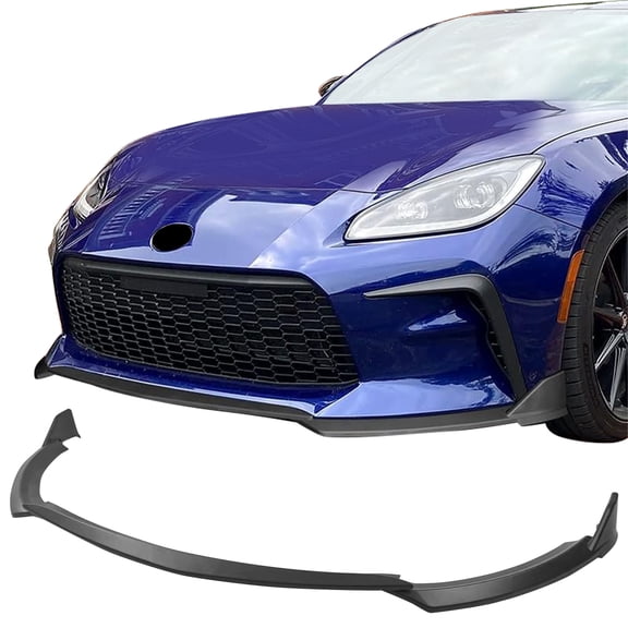Ikon Motorsports Front Bumper Lip Fits2022-2026 Toyota GR86 Except Yuzu Edition T Style Matte Black PP Front Chin Spoiler Splitter 3PCS
