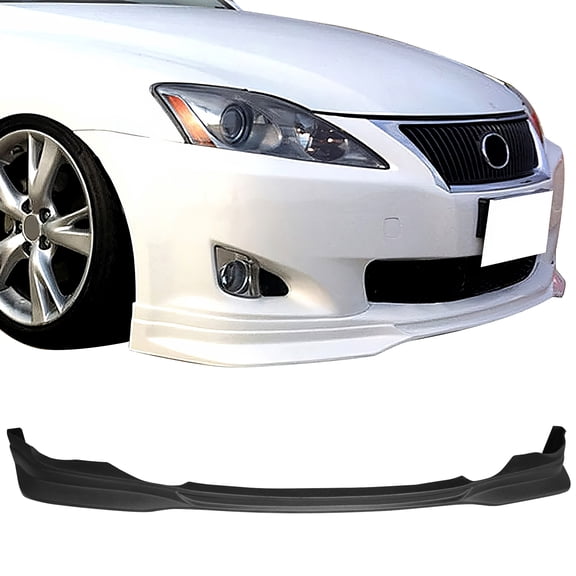 Ikon Motorsports Front Bumper Lip For 2006-2008 Lexus IS250 IS350, F-Sport Style PU Rough Textured Surface