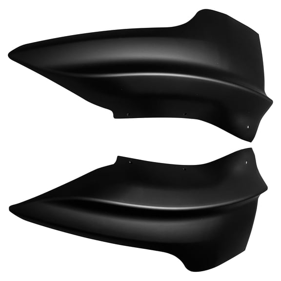 Ikon Motorsports Front Bumper Lip Splitter Winglets Compatible With 2020-2024 Tesla Model Y, 2PCS Front Bumper Lip Bodykit Splitter Canard Protector PP Matte Black