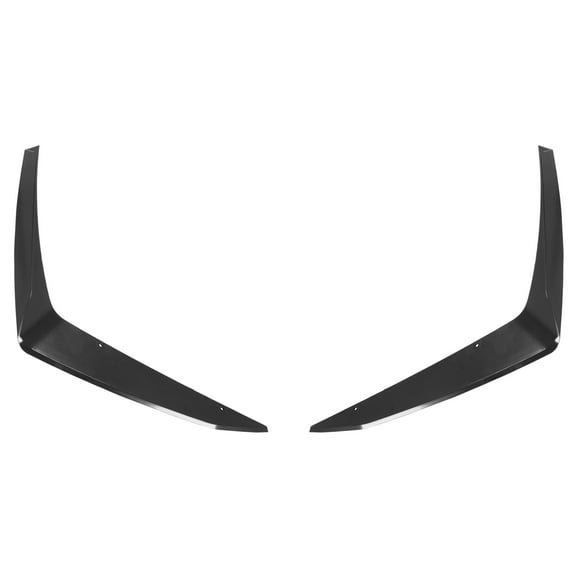 Ikon Motorsports Front Canards Fits 2014-2024 Chevrolet Camaro, ZL1 Style Unpainted Black ABS Plastic Front Bumper Side Canards Dive Planes Fin 2PCS