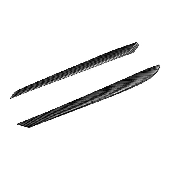 Ikon Motorsports Front Door Decorative Trim Compatible With 2021-2023 Tesla Model 3 & 2023 Model Y ABS Matte Black Carbon Fiber Print Front Door Panel Armrest Cover Trim Interior Decoration 2PCS