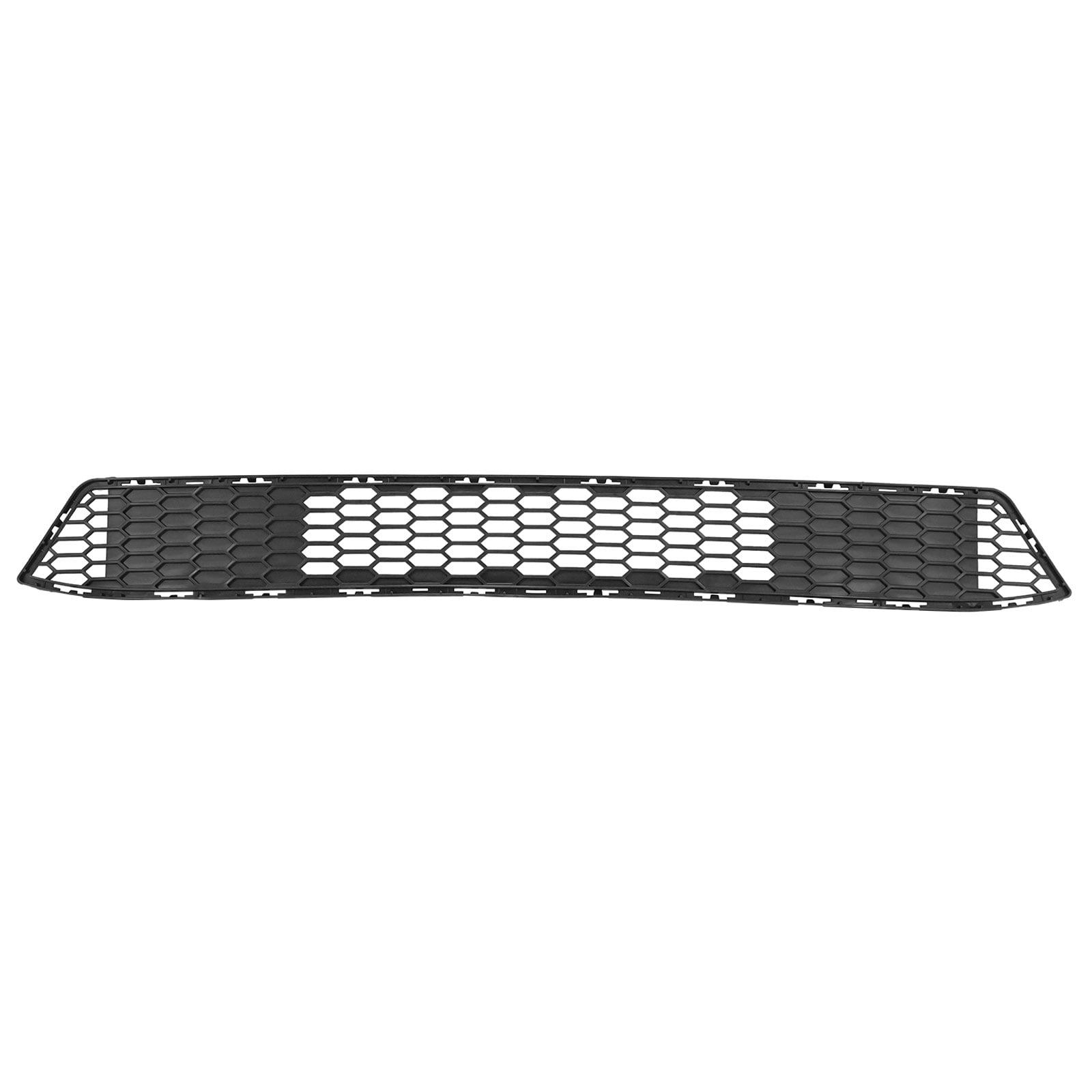 IKON MOTORSPORTS Front Bumper Grille For 2016-2021 Honda Civic (Fits Hatchback & SI) - ABS Plastic Black Mesh With Air Duct