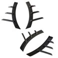 thumbnail image 2 of 2 Pairs Black Carbon Flexible Fender Lip Spats – Universal Wide Body Arch Extensions 2 of 4
