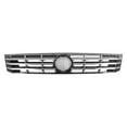 thumbnail image 1 of Ikon Motorsports Front Upper Grille Compatible with 2012-2015 Volkswagen Passat, OE Style Black With Chrome Molding Strips ABS Replacement Front Bumper Hood Grill Cover Assembly, 1 of 4