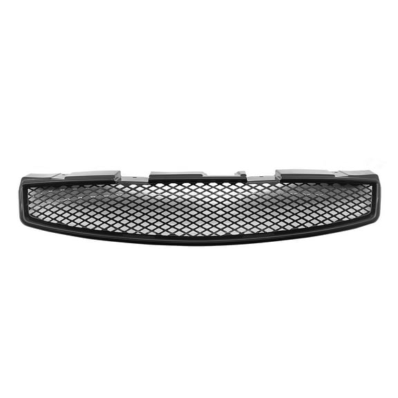 Ikon Motorsports Front Upper Grille Compatible with 2003-2007 Infiniti G35 Coupe Unpainted Black Front Upper Radiator Grill Bodykits Replacement