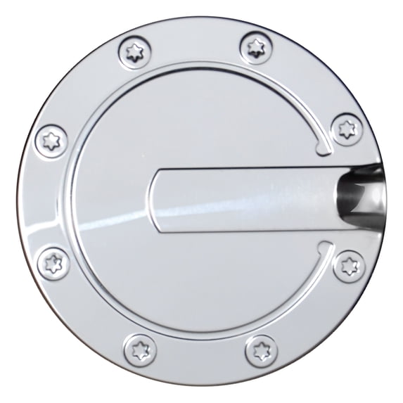 Ikon Motorsports Fuel Gas Door Cover Compatible With 2010-2012 Ford Fusion Mirror Finish Stainless Steel Exterior Side Fuel Tank Gas Cap Cover Trim Decoration Accessories