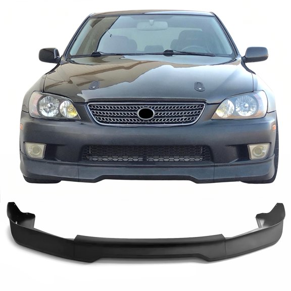 Ikon MotorsportsGR Style Front Bumper Lip Fits2001-2005 Lexus IS300, Matte Black PP 3PCS
