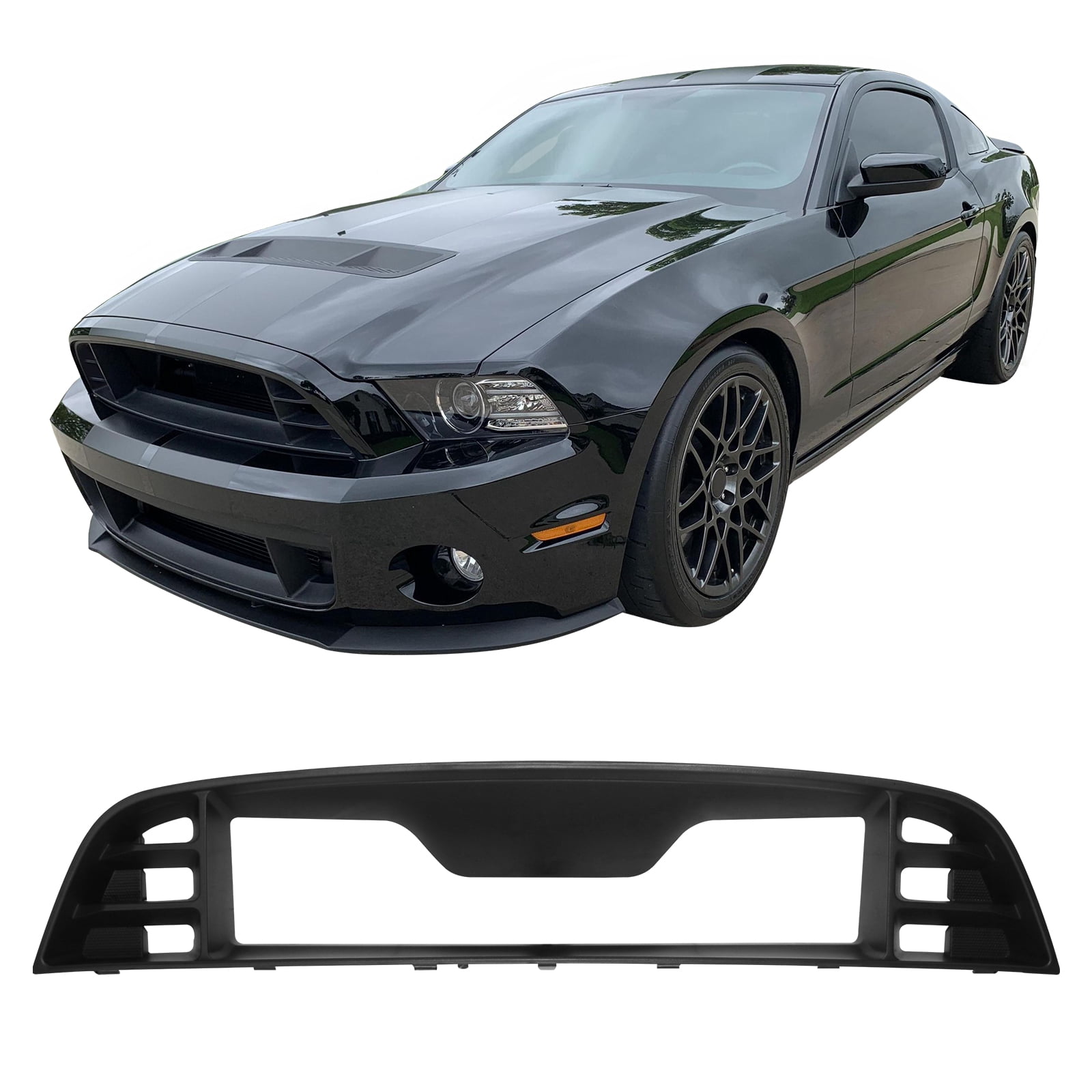 3-Piece Front Bumper Grille Set For 2013-2016 Ford Escape - Black Painted (FO1036154PP)