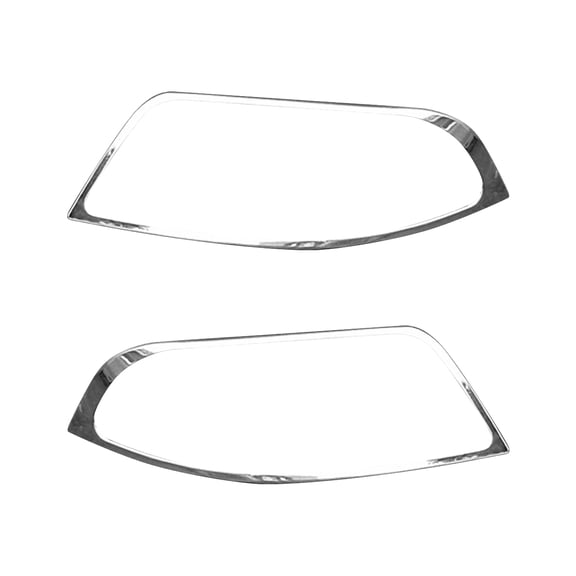 Ikon Motorsports Head Light Bezel Covers Fits2001-2005 Volkswagen Passat, Chrome ABS Front Headlights Lamps Exterior Cover Frames Trim Pair