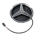 thumbnail image 1 of Ikon Motorsports Illuminated LED Star Emblem Base Light Front Grille Mesh Compatible with 06-16 Benz - Red, 1 of 3