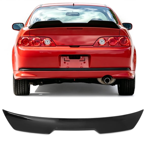 Ikon Motorsports JDM Duckbill Trunk Spoiler Fits2002-2006 Acura RSX, Gloss Black ABS Rear Deck Lid Wing Lip