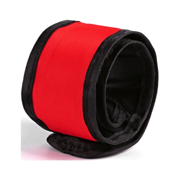 Ikon Motorsports LED Slap Armband Lights Glow Band Compatible with Running 35cm Red Color