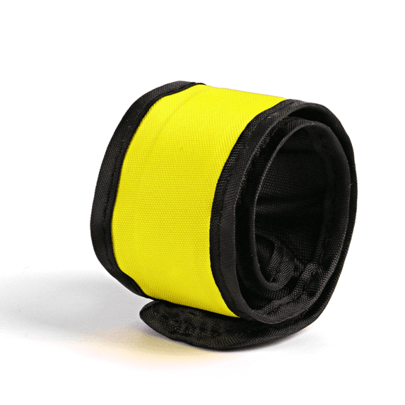 Ikon Motorsports LED Slap Armband Lights Glow Band Compatible with Running 35cm Yellow Color