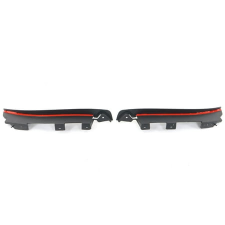 Ikon Motorsports Mud Guards Compatible With 2015-2023 Ford Mustang Convertible & Coupe 2-Door GT Style Rear Left Right Mud Flaps Splash Mud Guard Mudguard Mudflaps 2PCS Set Black