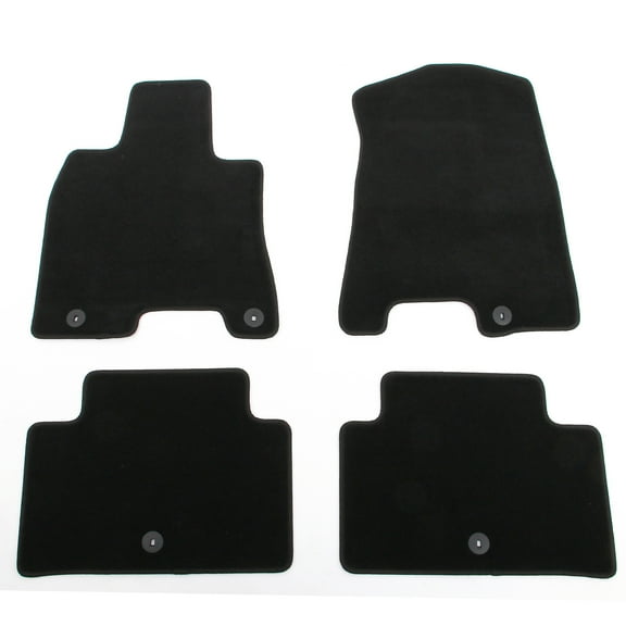 Ikon Motorsports Nylon Car Floor Mats Compatible with2022-2026 Genesis GV70,OE Fitment Style Black Driver Passenger Car Carpets, 4PCS Set