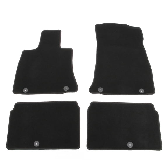Ikon Motorsports Nylon Car Floor Mats Compatible with2023-2025 Genesis Electrified G80,OE Fitment Style Black Driver Passenger Car Carpets, Front Rear 4PCS Full Set