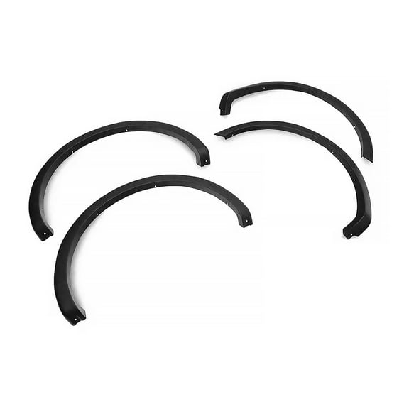 Ikon MotorsportsOE Style Fender FlaresFits2009-2014 Ford F-150, Injection Molded PP Black Wheel Arch Extension Cover, 4 Pcs, Front & Rear