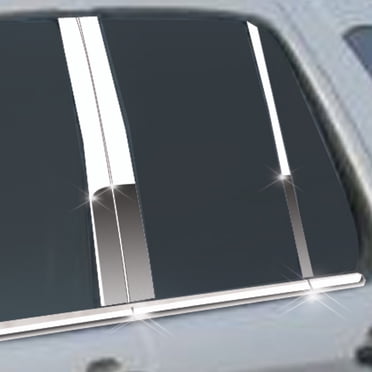 Brite Chrome 6pc Stainless Steel Pillar Post Covers For Mercedes S Class (2014-2020) – Polished Finish