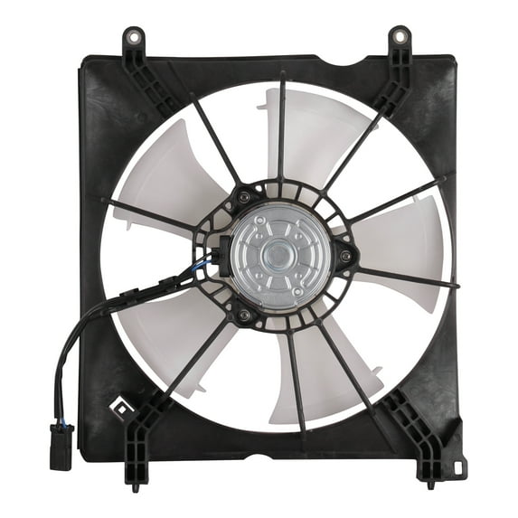 Ikon Motorsports Radiator Cooling Fan Assembly for 2013-2017 Honda Accord 2.4L, 19015-5A2-A02 HO3115164 Single Engine Fan, Black