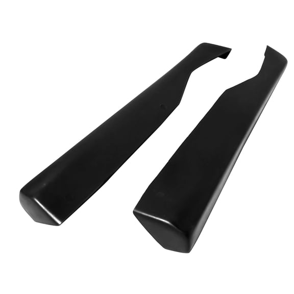 Ikon MotorsportsRearAprons Compatible with1999-2004 Ford Mustang MDA Style Unpainted Black PU Polyurethane Rear Bumper Lip Lower Side Spat Valance Winglet Canard Protector 2PCS