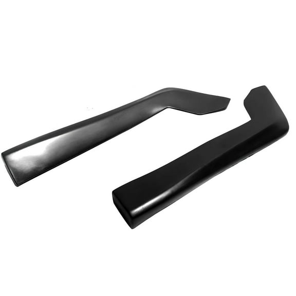 Ikon Motorsports Rear Aprons Compatible with 2007-2010 BMW E92 3-Series Unpainted Black PU Polyurethane DT Style Rear Bumper Lip Lower Side Spat Valance Winglet Canard Protector 2PCS