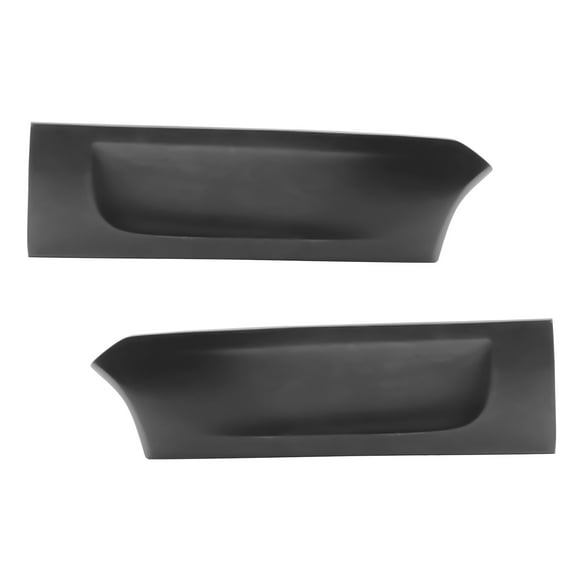 Ikon Motorsports Rear Aprons, Compatible with 2019-2022 Nissan Maxima Unpainted Black PU Polyurethane Rear Bumper Lip Lower Side Spat Valance Winglet Canard Protector 2PCS