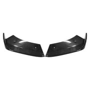 Ikon Motorsports Rear Bumper Lip Diffuser Compatible With 2020-2023 Chevrolet Corvette Stingray, Carbon Fiber 2PC Side Corner Valance Spats Splitter Aprons