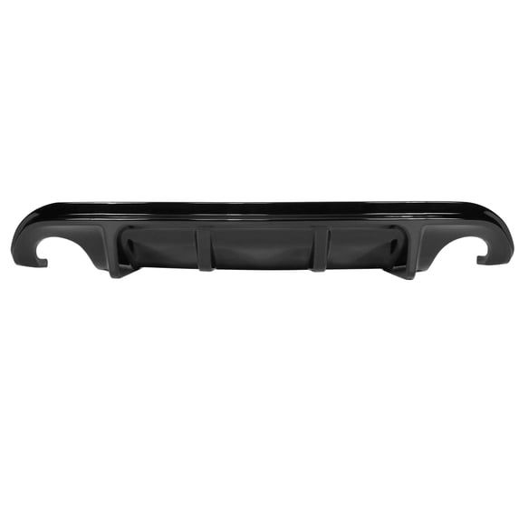 Ikon Motorsports Rear Bumper Lip Diffuser Compatible with 14-17 Infiniti Q50 Gloss Black ABS