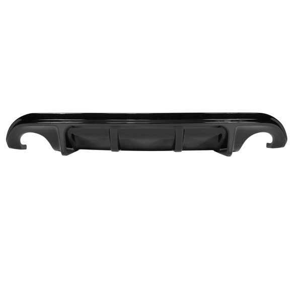 Ikon Motorsports Rear Bumper Lip Diffuser Compatible with 14-17 Infiniti Q50 Gloss Black ABS