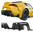 thumbnail image 1 of Ikon Motorsports Rear Bumper Lip Splitter Diffuser Bodykit Replacement Compatible With 2020-2025 Toyota GR Supra A90 A91 IKON Style PP Polypropylene Matte Black 2021 2022, 1 of 9