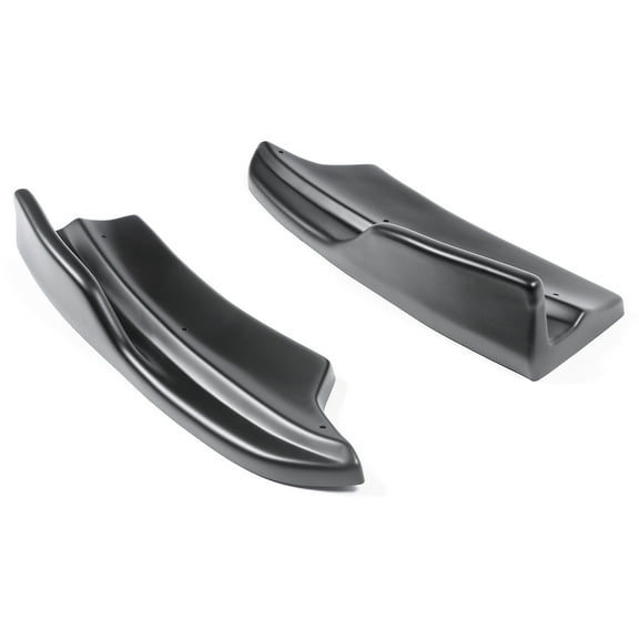 Ikon Motorsports Rear Bumper Side Apron Compatible With 2020-2023 Dodge Charger Widebody Sedan 4-Door IKON Style Matte Black Rear Bumper Lip Splitter Winglet Aprons Spat Valance