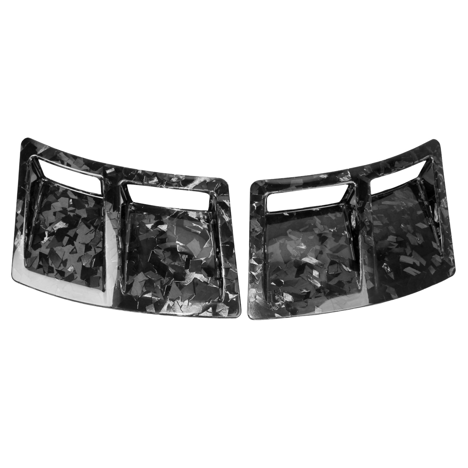 NINTE Front Bumper Side Air Vent Cover For 2008-2014 Subaru WRX in Carbon FIber Look