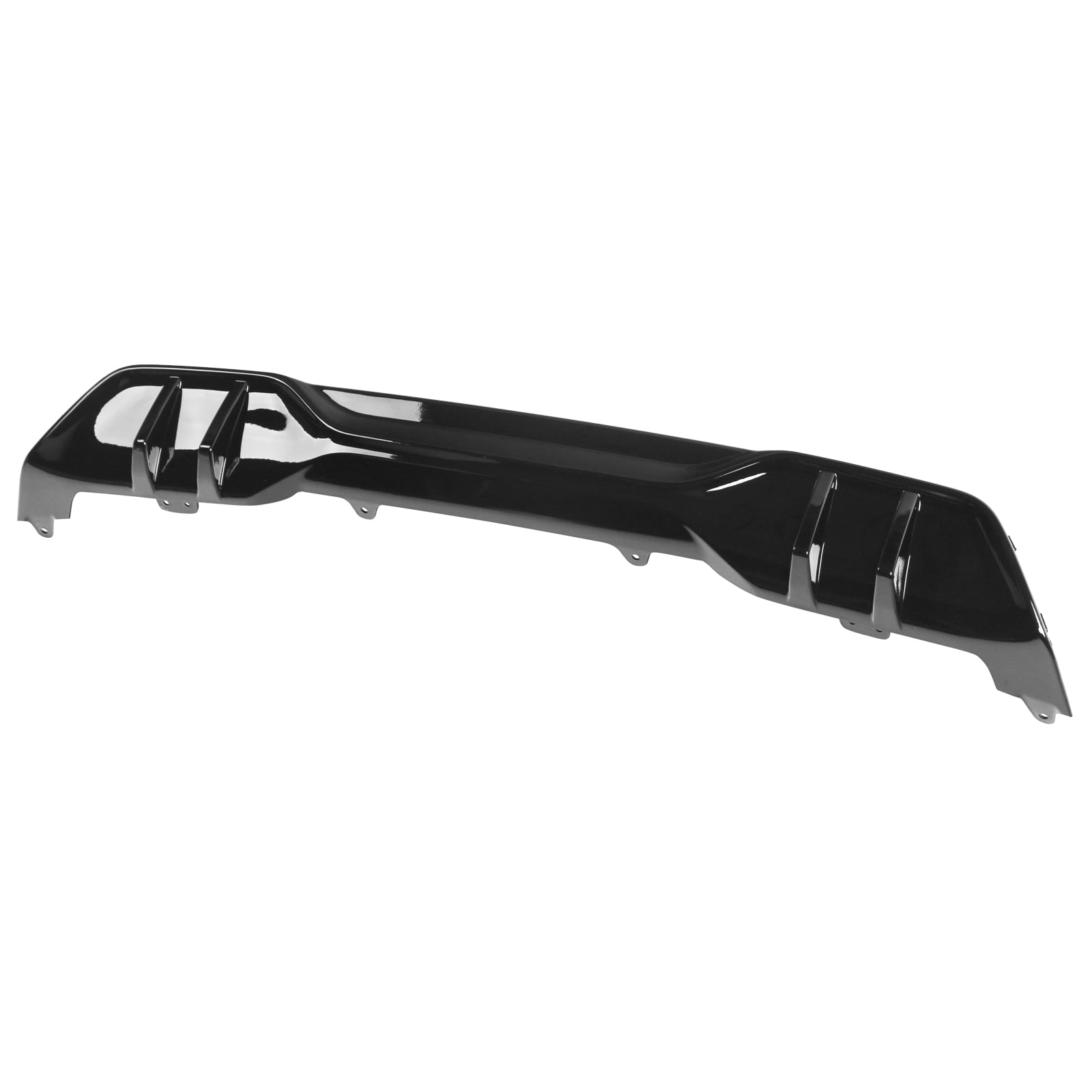 22"x21" Universal Rear Bumper Diffuser Canards 4 Shark Fins Matte Black Aluminum – Ikon Motorsports
