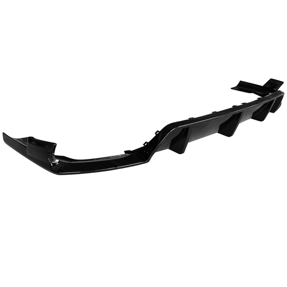 Ikon Motorsports Rear Diffuser Compatible With 2020-2024 BMW G06 X6 M Sport IKON Style Gloss Black Rear Bumper Lip Spoiler Guard PP 3PCS