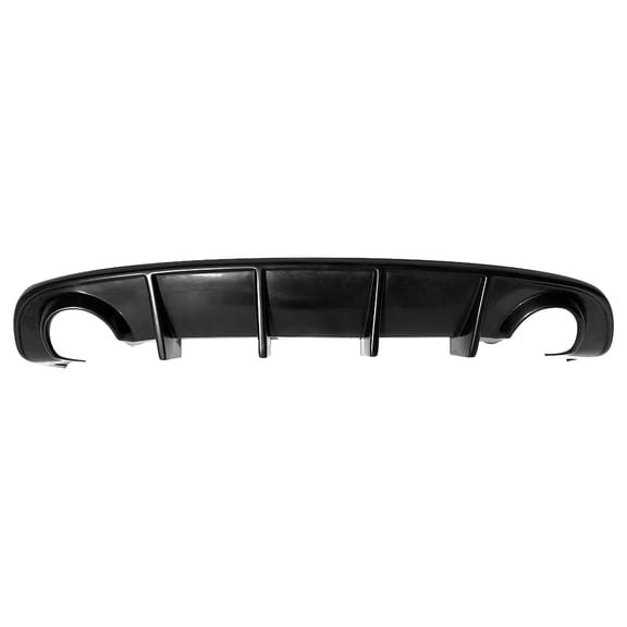 Ikon MotorsportsRear Diffuser Fits2015-2023 Dodge Charger, MDP Style Shark Fin Rear Bumper Valance Spoiler, Unpainted PU 1Piece