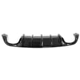 thumbnail image 1 of Ikon Motorsports Rear Diffuser Quad Exhaust Tips Compatible with 15-23 Dodge Charger IKON V2 Style Gloss Black PP Rear Bumper Diffuser Lip Shark Fins - 2PCS, 1 of 9