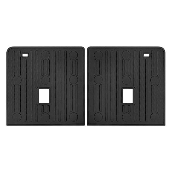 Ikon Motorsports Rear Seat Protector Backrest Cover Compatible With 2020-2025 Ford Explorer, Black TPE Waterproof Seat Back Liners Mat Pad 2 Pieces