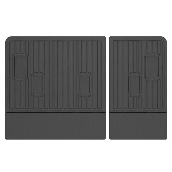 Ikon Motorsports Rear Seat Protector Backrest Cover Compatible With 2021-2025 Chevrolet Suburban & GMC Yukon XL Black TPE Waterproof Seat Back Liners Mat Pad Interior Accessories 2 Pieces