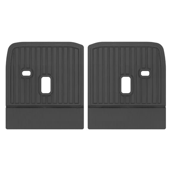 Ikon Motorsports Rear Seat Protector Backrest Mat for 2024-2025 Mazda CX-90 6 Seats, Waterproof Seat Back Liners Cover, Black TPE 2 Pieces