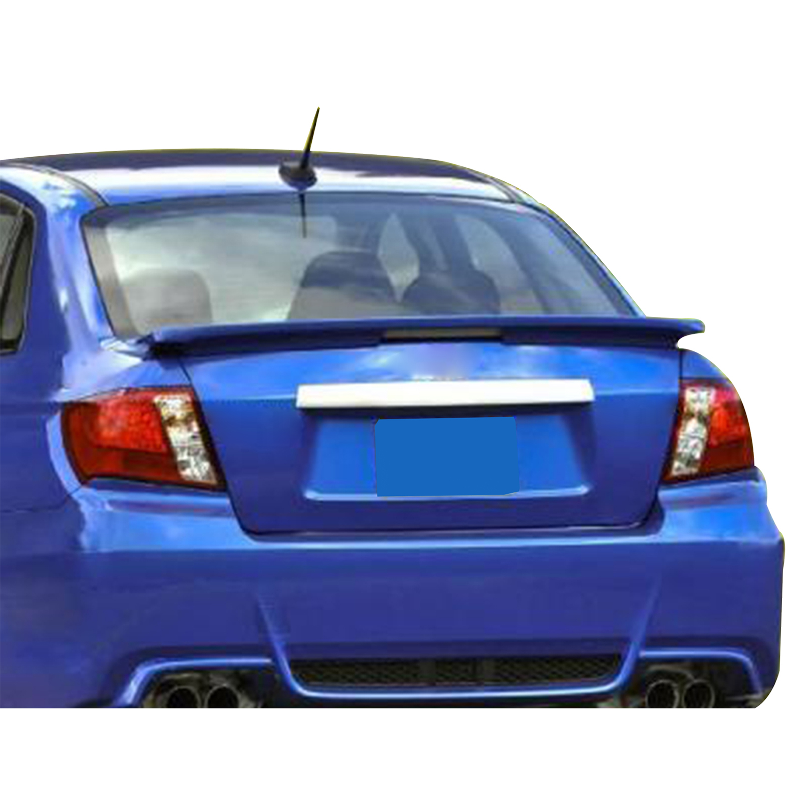 Ikon Motorsports Rear Trunk Boot Deck Lid Spoiler Wing Lip W/LED Brake