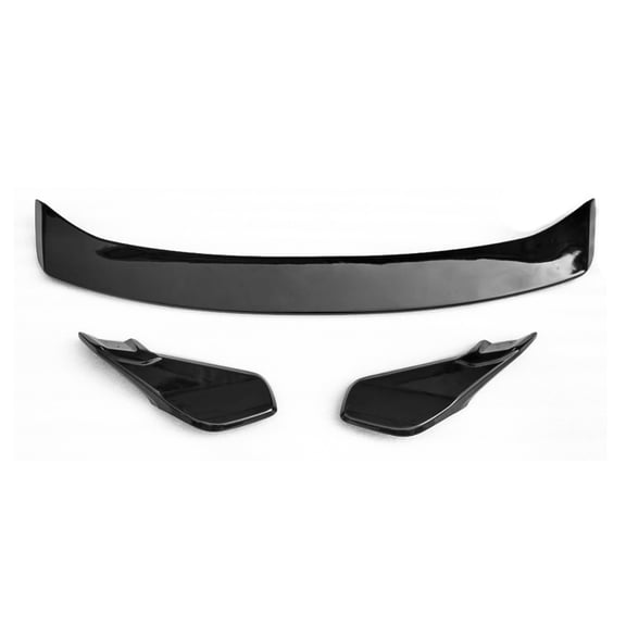 Ikon Motorsports Rear Trunk Spoiler Compatible With 2022-2025 Honda Civic 11th Gen Sedan 4-Door HPD V2 Style Gloss Black Rear Trunk Spoiler Wing Lip Added on Bodykit Replacement ABS Plastic