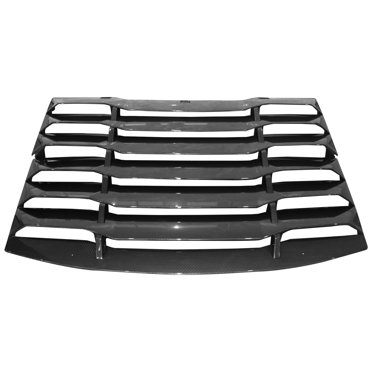 IKON MOTORSPORTS Window Louver For Dodge Challenger 2008-2023 – Carbon Fiber Print, Rear